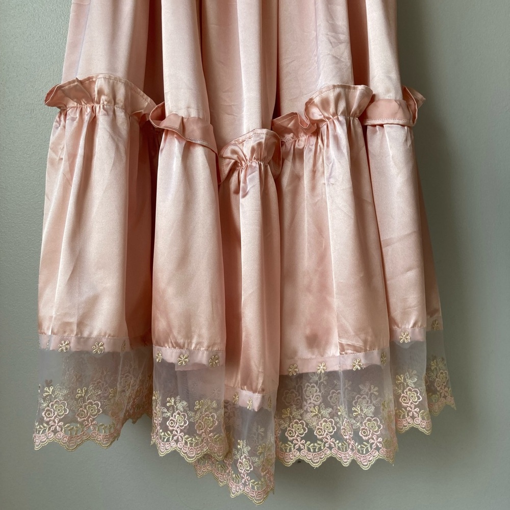 Pink Satin Princess Dress - Picture 5 of 7
